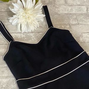 NWOT Ann Taylor Petite Navy/White Top